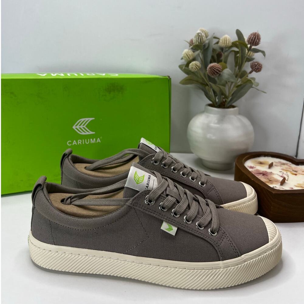 Cariuma OCA Low Casual Canvas Sneaker Mystic Gray Women's 11.5 NWB